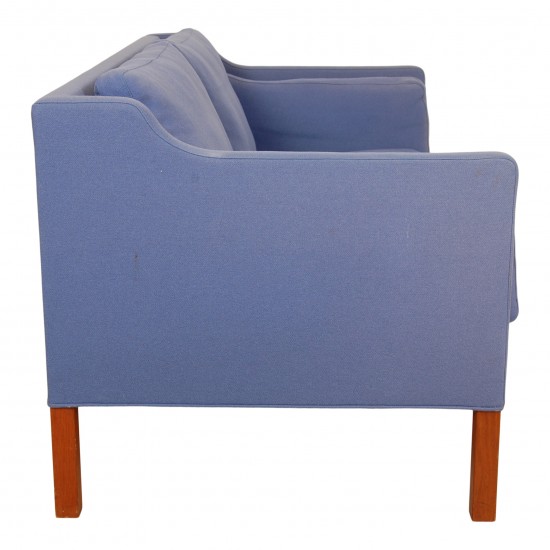 Børge Mogensen 2.seat sofa 2212 in blue fabric 