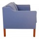 Børge Mogensen 2212 2.pers sofa i blåt stof