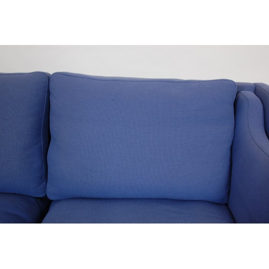 Børge Mogensen 2.seat sofa 2212 in blue fabric 