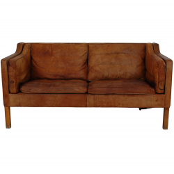 Børge Mogensen 2.pers sofa 2212 i patineret læder