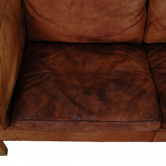 Børge Mogensen 2.pers sofa 2212 i patineret læder