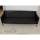 Børge Mogensen 3 seater sofa 2213 in patinated black leather