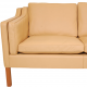 Børge Mogensen 2213 3.pers sofa nybetrukket i natur farvet Nevada læder