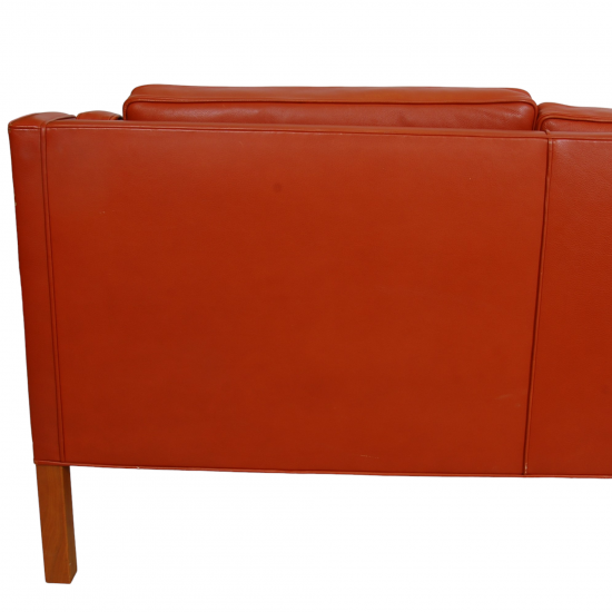 Børge Mogensen 2213 3.pers sofa in cognac leather with patina