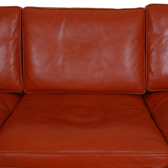 Børge Mogensen 2213 3.pers sofa in cognac leather with patina