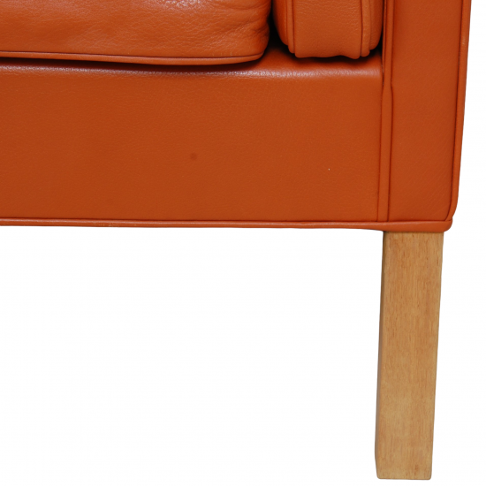 Børge Mogensen 2213 3.pers sofa i patineret cognac læder