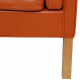 Børge Mogensen 2213 3.pers sofa in cognac leather with patina