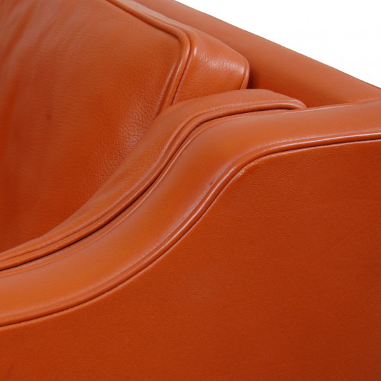 Børge Mogensen 2213 3.pers sofa in cognac leather with patina