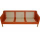 Børge Mogensen 2213 3.pers sofa in cognac leather with patina