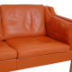 Børge Mogensen 2213 3.pers sofa in cognac leather with patina