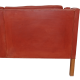 Børge Mogensen 2213 3.pers sofa in red leather with patina