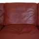 Børge Mogensen 2213 3.pers sofa in red leather with patina