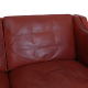 Børge Mogensen 2213 3.pers sofa in red leather with patina