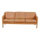 Børge Mogensen 2323 3 pers sofa with patinated light leather