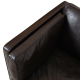 Børge Mogensen 2.seater sofa model 2442 in brown leather