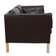 Børge Mogensen 2.seater sofa model 2442 in brown leather