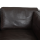 Børge Mogensen 2.seater sofa model 2442 in brown leather