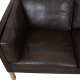 Børge Mogensen 2.seater sofa model 2442 in brown leather