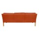 Børge Mogensen 3.Seater sofa model 2323 in patinated Cognac leather