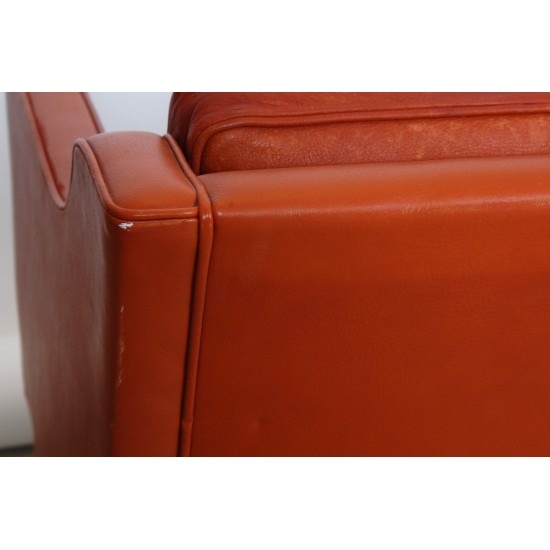 Børge Mogensen 3.Seater sofa model 2323 in patinated Cognac leather