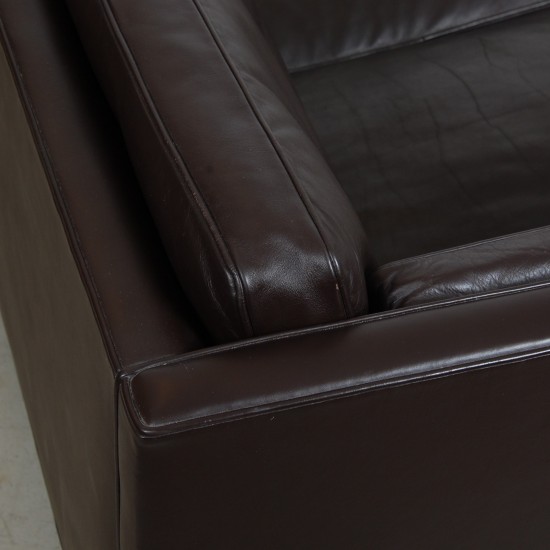 Børge Mogensen 3.pers sofa 2443 i brun læder