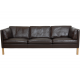 Børge Mogensen 3.pers sofa 2443 i brun læder