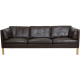 Børge Mogensen 3.seater sofa model 2443 in brown leather