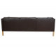 Børge Mogensen 3.seater sofa model 2443 in brown leather