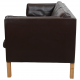 Børge Mogensen 3.seater sofa model 2443 in brown leather