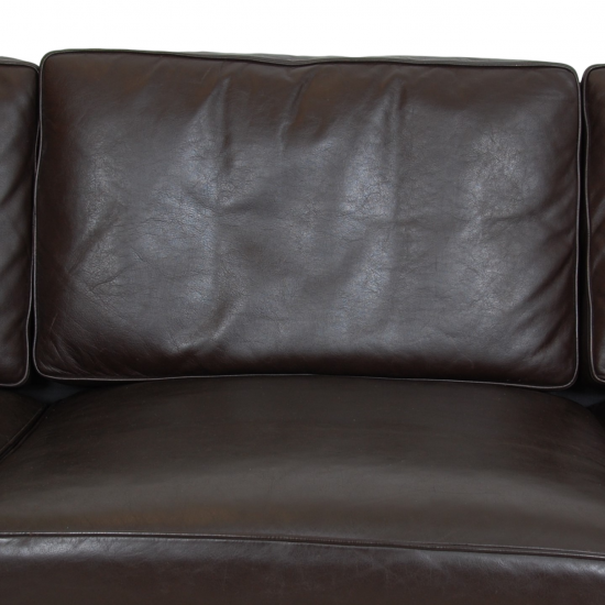 Børge Mogensen 3.seater sofa model 2443 in brown leather