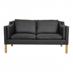 Børge Mogensen 2212 2.pers sofa nybetrukket i læder Børge Mogensen 2212 2.pers sofa nybetrukket i læder