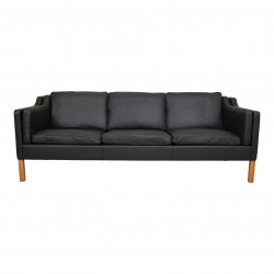 Børge Mogensen 2213 3.pers sofa nybetrukket i læder Børge Mogensen 2213 3.pers sofa nybetrukket i læder
