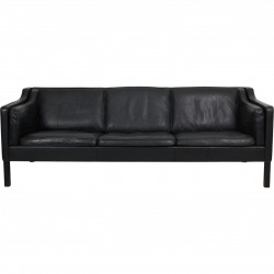 Børge Mogensen 2213 3.personers sofa i sort læder