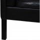 Børge Mogensen 2213 3.personers sofa i sort læder