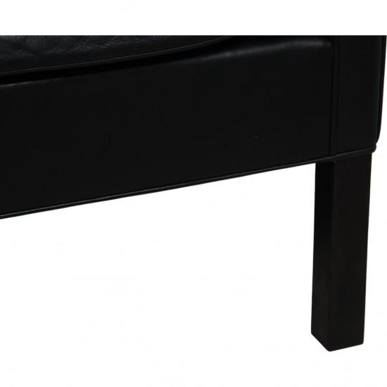 Børge Mogensen 2213 3.personers sofa i sort læder