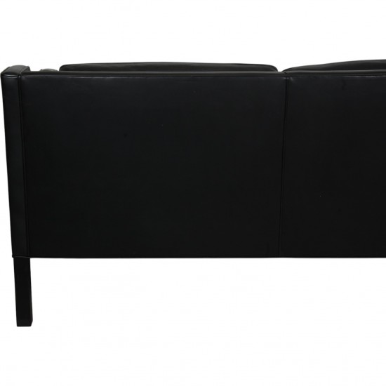 Børge Mogensen 2213 3.personers sofa i sort læder