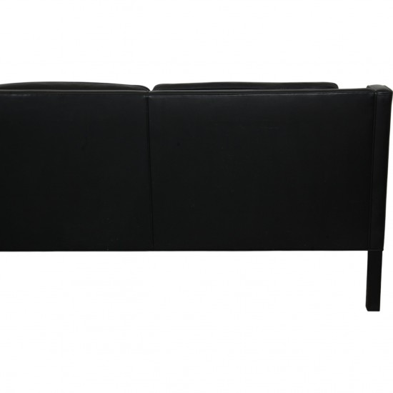 Børge Mogensen 2213 3.personers sofa i sort læder