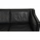 Børge Mogensen 2213 3.personers sofa i sort læder