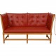 Børge Mogensen Spoke-back sofa in red leather