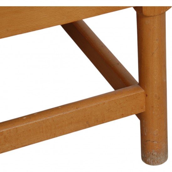 Børge Mogensen Spoke-back sofa in red leather