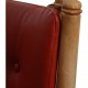 Børge Mogensen Spoke-back sofa in red leather