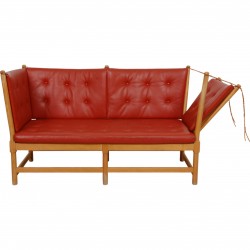Børge Mogensen Tremmesofa i rødt læder