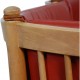 Børge Mogensen Spoke-back sofa in red leather