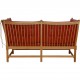 Børge Mogensen Spoke-back sofa in red leather