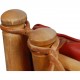 Børge Mogensen Spoke-back sofa in red leather