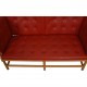 Børge Mogensen Spoke-back sofa in red leather