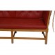 Børge Mogensen Spoke-back sofa in red leather