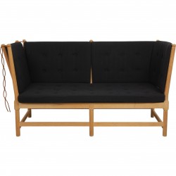 Børge Mogensen Tremmesofa i eg og sort Hallingdal