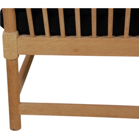Børge Mogensen Spoke-back sofa in oak and black Hallingdal