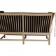 Børge Mogensen Spoke-back sofa in oak and black Hallingdal